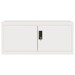 vidaXL Classeur blanc 90x40x220 cm acier