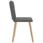 vidaXL Chaises à manger lot de 6 gris foncé tissu