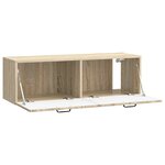 vidaXL Meuble TV mural Chêne Sonoma 98 x 31 x 30 cm Bois d'ingénierie
