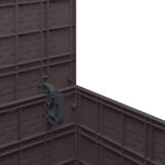 vidaXL Coffre de rangement jardin Marron 55x53x57 cm PP