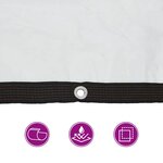 vidaXL Housse de protection plantes avec œillets 3x5 m polyéthylène