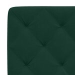 vidaXL Lit avec matelas vert foncé 140x190 cm velours