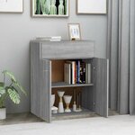 vidaXL Buffet Sonoma gris 60x30x75 cm Bois d'ingénierie
