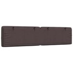 vidaXL Coussin de tête de lit marron foncé 200 cm tissu