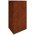 vidaXL Jardinière 50x43x75 cm acier corten