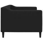 vidaXL Lit de repos noir 80x200 cm tissu