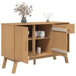 vidaXL Buffet OLDEN marron 114x43x73 5 cm bois massif de pin