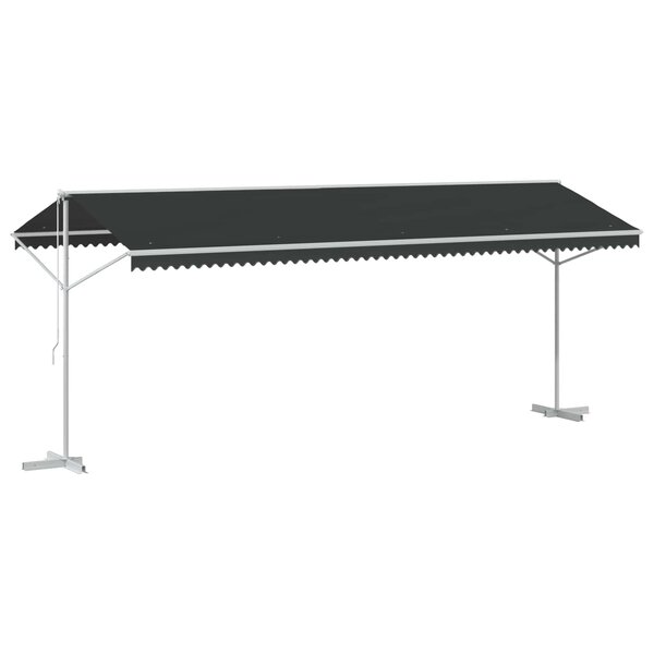 vidaXL Auvent autoportant 6 x 3 m Polyester Anthracite