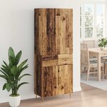 vidaXL Haut Armoire Bois Ancien 69 5 x 34 x 180 cm Bois d'ingénierie