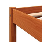 vidaXL Cadre de lit sans matelas cire marron 90x200 cm bois pin massif