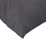 vidaXL Coussins de canapé lot de 4 anthracite 60x60 cm tissu