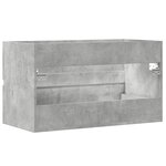 vidaXL Armoire d'évier Gris béton 90x38 5x45 cm Aggloméré