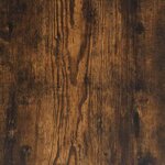 vidaXL Bureau chêne fumé 100x50x75 cm bois d'ingénierie et fer