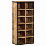 vidaXL Cabinet à chaussures avec stockage Marron 50 x 30 x 110 cm