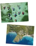 Lot de 4 cartes postales timbrées - Martinique