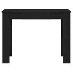 vidaXL Bureau noir 100x45x75 cm bois d'ingénierie
