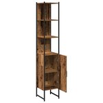 vidaXL Cabinet de salle de bain Bois ancien 33 x 33 x 185.5 cm