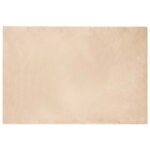 vidaXL Tapis en Fourrure Synthétique de Lapin Beige 120 x 170 cm
