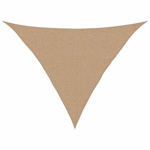 vidaXL Voile d'ombrage 160 g/m² Taupe 2 5x2 5x3 5 m PEHD
