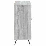 vidaXL Buffet Sonoma gris 89 x 34 5 x 80 cm Bois d'ingénierie