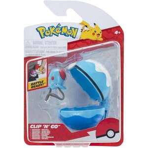 Jazwares PKW4152 - Pokémon Tentacool et Speed Ball Clip 'N' Go