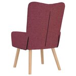 vidaXL Fauteuil relaxant Rouge bordeaux 63 x 67 x 94 cm tissu