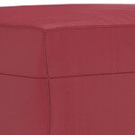 vidaXL Repose-pied Rouge bordeaux 60x50x41 cm Similicuir