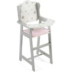 Bayer Chic 2000 501-95 - Stars - Chaise haute de poupée grise