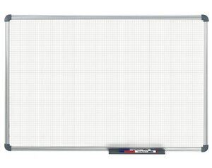 Tableau blanc MAULoffice quadrillé 10x50 90x120 cm Gris MAUL