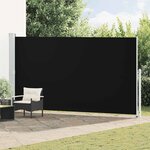 vidaXL Auvent latéral rétractable de patio 200x514 cm Noir