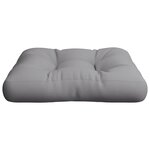 vidaXL Coussin de palette gris 50x50x12 cm tissu