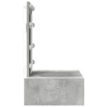 vidaXL Table de Toilette Gris 60 x 40 x 70 cm Bois d'ingénierie