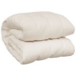 vidaXL Couverture lestée Crème clair 220x260 cm 15 kg Tissu