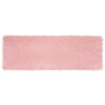 vidaXL Tapis en fausse Tafalla Rose 80 x 250 cm Polyester