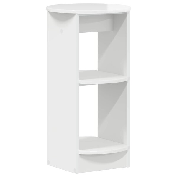 vidaXL Meuble d'appoint Blanc Brillant Bois d’ingénierie