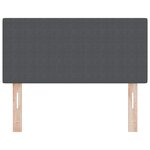 tête de lit vidaXL design simple gris foncé 80 cm en velours