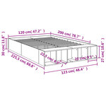 vidaXL Cadre de lit sans matelas chêne sonoma 120x200 cm