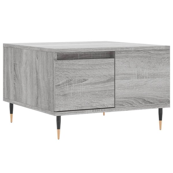 vidaXL Table basse sonoma gris 55x55x36 5 cm bois d'ingénierie