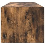 vidaXL Meuble TV chêne fumé 100x31x25 5 cm bois d'ingénierie