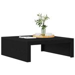 vidaXL Table basse Chêne noir 100 x 100 x 35 cm Bois d'ingénierie