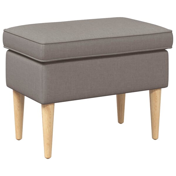 vidaXL Pouf Taupe 55 x 35 x 41 cm