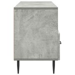 vidaXL Meuble TV Gris béton 102 x 34 5 x 50 cm Bois d'ingénierie