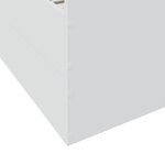 vidaXL Cadre de lit avec tiroirs blanc 75x190 cm bois d'ingénierie