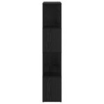 vidaXL Étagère Chêne noir Bois d'ingénierie 60 x 24 x 124 cm