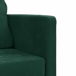 vidaXL Canapé-lit 2 en 1 vert foncé 122x204x55 cm velours