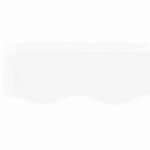 vidaXL Lambrequin de rechange pour 2 5 m Blanc Polyester