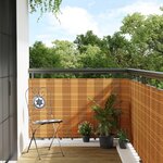vidaXL Paravent de balcon marron clair 600x90 cm résine tressée