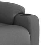 vidaXL Fauteuil inclinable Gris foncé Tissu