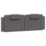 vidaXL Cadre de lit Viana sans matelas gris 160x200 cm similicuir