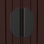vidaXL Abri de jardin Marron foncé 192x938x223 cm Acier galvanisé